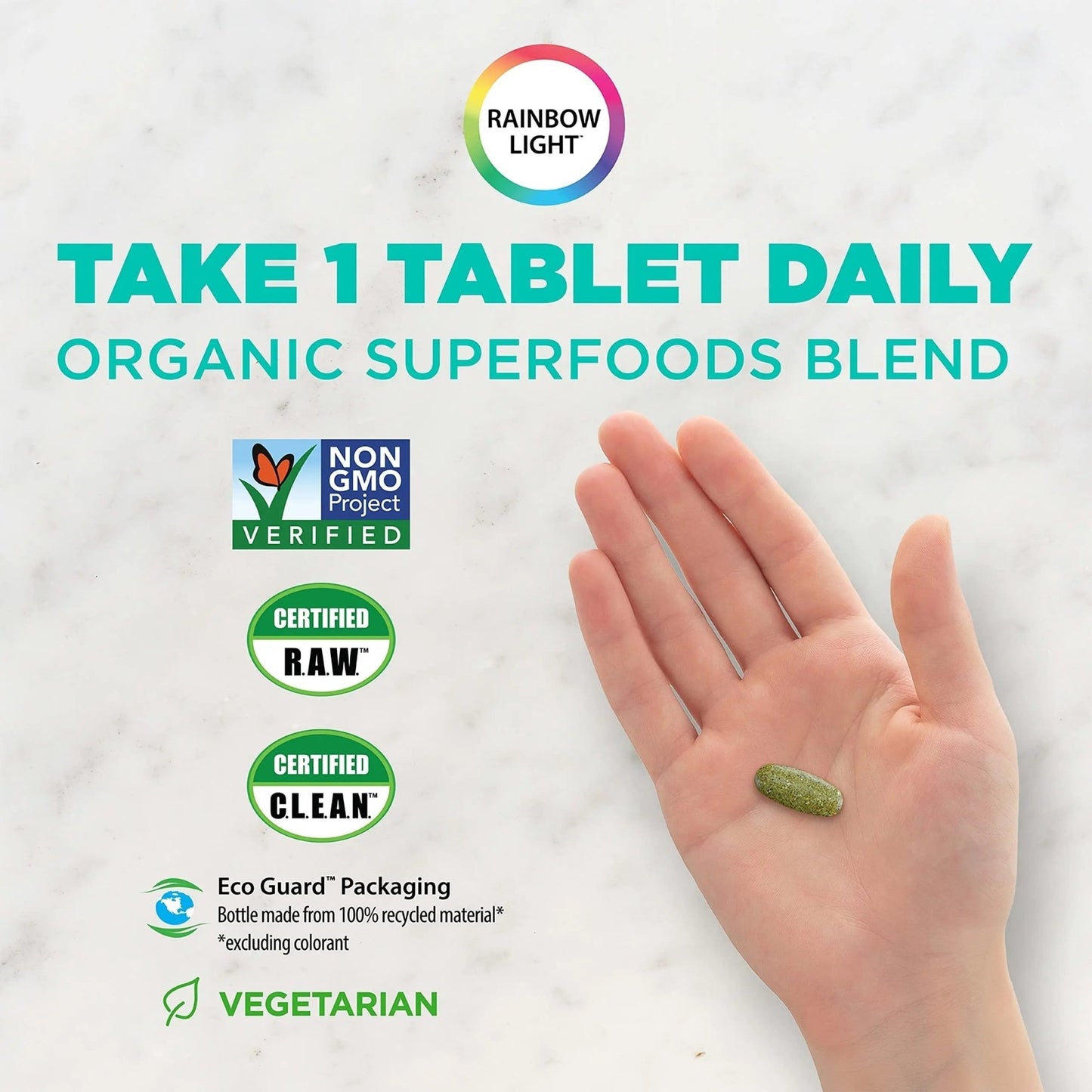 Rainbow Light Adult Multivitamin, Vitamins C & Zinc, B Complex & Choline, Calcium & Vitamin D Supports Bone Health - dailyvitalstore