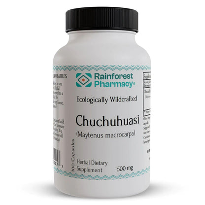 Rainforest Pharmacy Chuchuhuasi Herbal Supplement – 100 Vegetable Capsules, 500mg, Non-GMO, Sustainable, Ecologically Wildcrafted Amazon Rainforest Chuchuhuasi Bark - dailyvitalstore