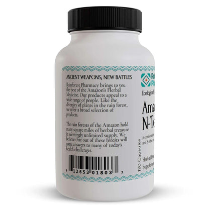 Rainforest Pharmacy N-Tense (2) Wildcrafted Amazon Rainforest Herbal Supplement to Support Cellular Health 500mg | 120 Vegetable Capsules with Mullaca, Anamu, Cat’s Claw, Suma - dailyvitalstore
