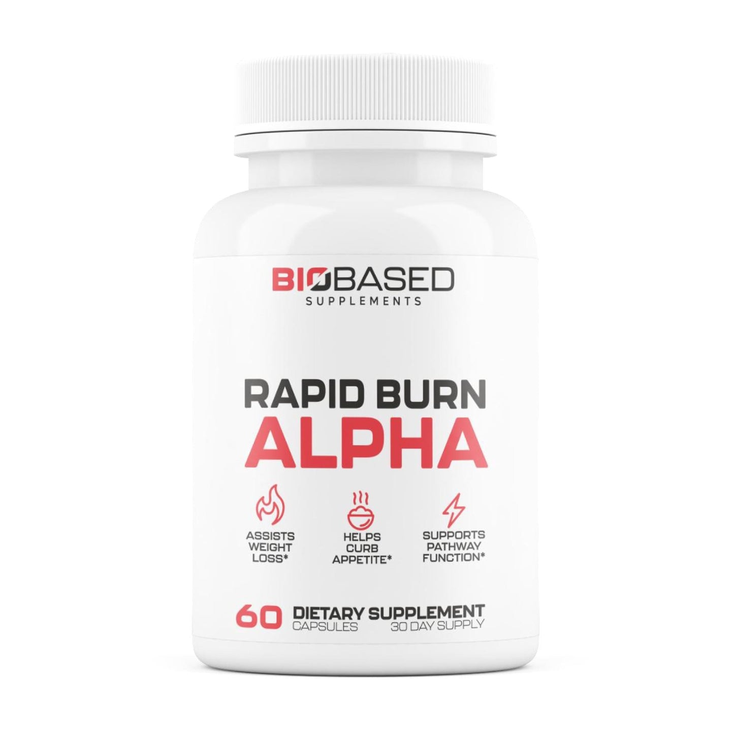 Rapid Burn Alpha - Fat Burner for Men - Supports Healthy Pathways Associated with Activity - Supports Appetite Control, Energy Booster, Helps Increase Metabolism & Fat Loss - 60 Unisex Capsules - dailyvitalstore