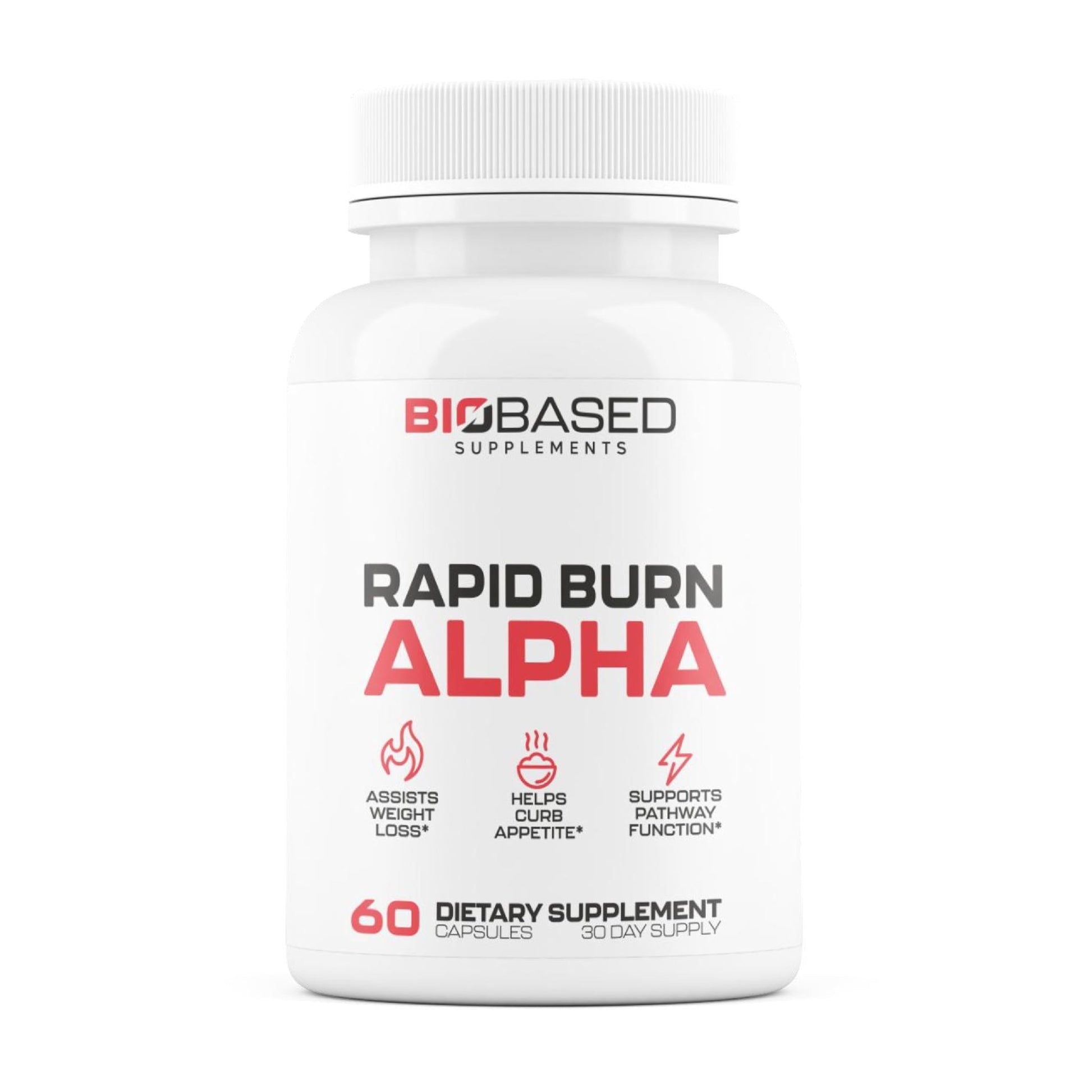 Rapid Burn Alpha - Fat Burner for Men - Supports Healthy Pathways Associated with Activity - Supports Appetite Control, Energy Booster, Helps Increase Metabolism & Fat Loss - 60 Unisex Capsules - dailyvitalstore