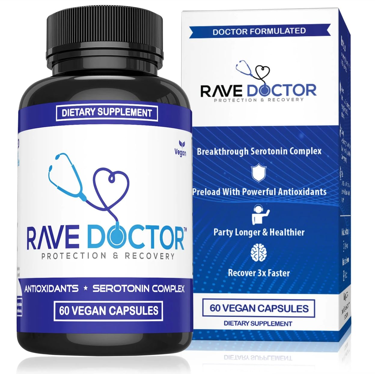 Rave Doctor 5 HTP Supplement - Essential Rave Vitamins for Festival Goers, Rave Accessories, Festival Essentials, Festival Gear, Rave Essentials, 5htp Supplement - dailyvitalstore
