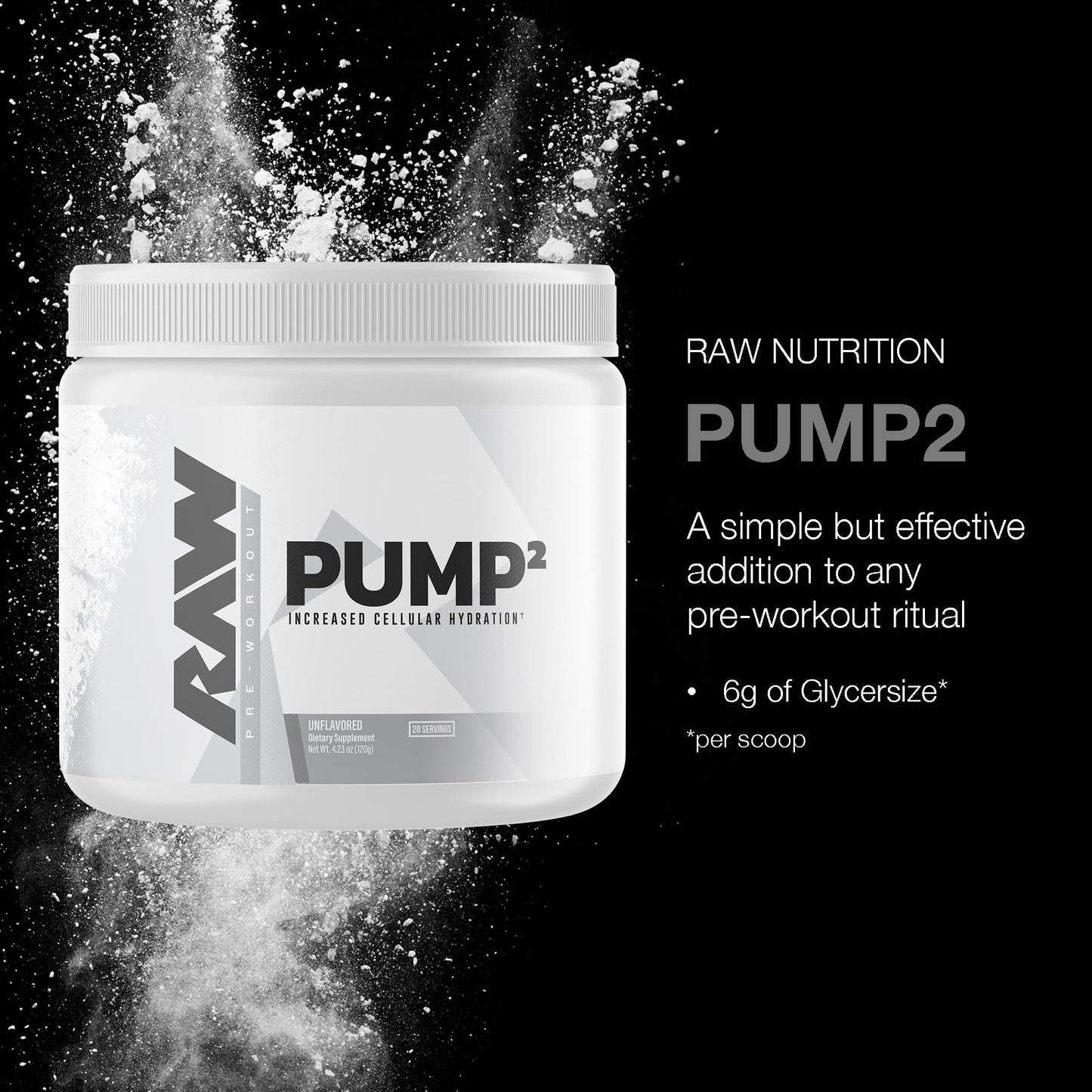 RAW Pump2 Pre Workout | Glycerol Pump Pre Workout Supplement, Pair Pump Supplement for Best Results Or Any Preworkout Powder | Enhanced Hydratio - dailyvitalstore