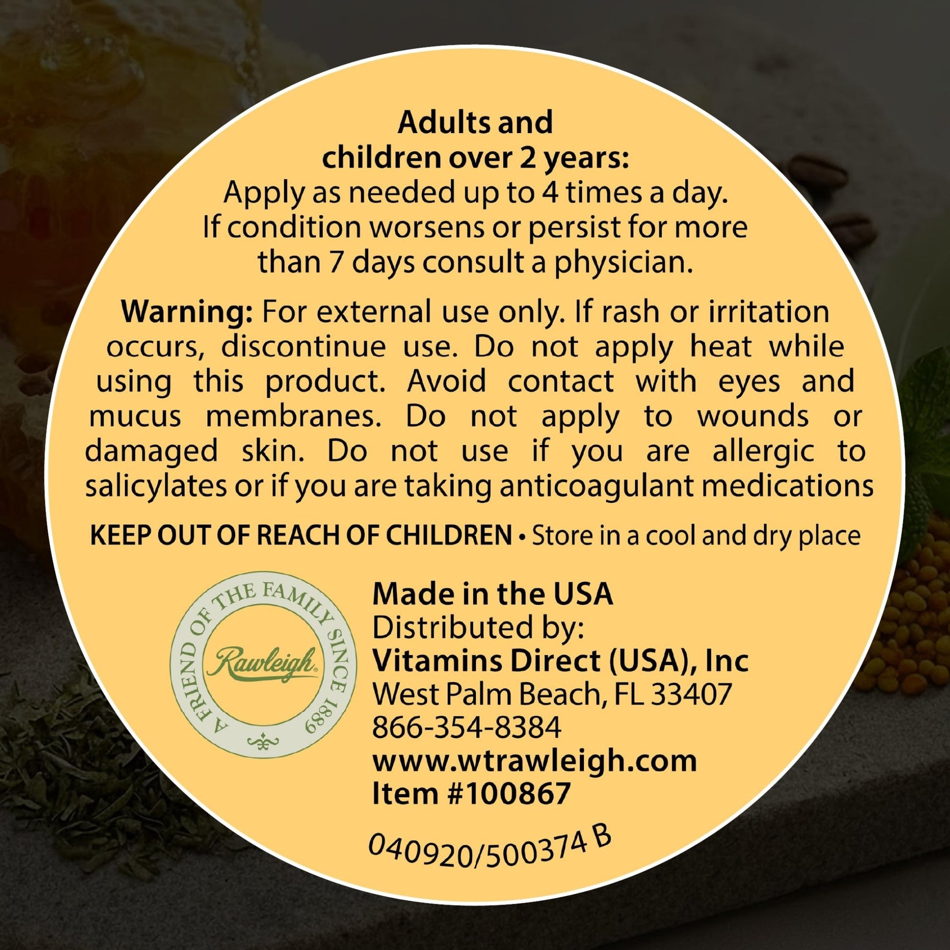 Rawleigh Bee Secret Soothing Balm: 0.85 oz - Pack of 1 - dailyvitalstore