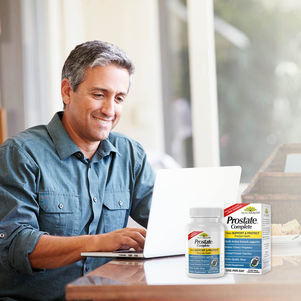 Real Health The Prostate Formula - Prostate Health Supplements for Men, Saw Palmetto Formula for Healthy Bladder and Urinary Support, - dailyvitalstore