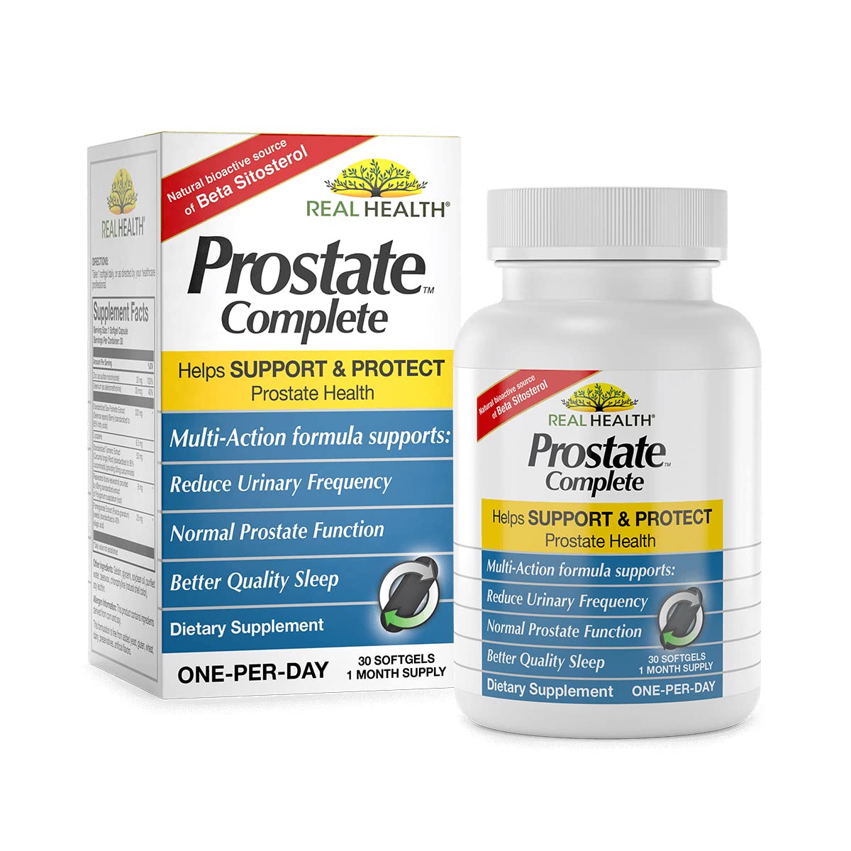 Real Health The Prostate Formula - Prostate Health Supplements for Men, Saw Palmetto Formula for Healthy Bladder and Urinary Support, - dailyvitalstore