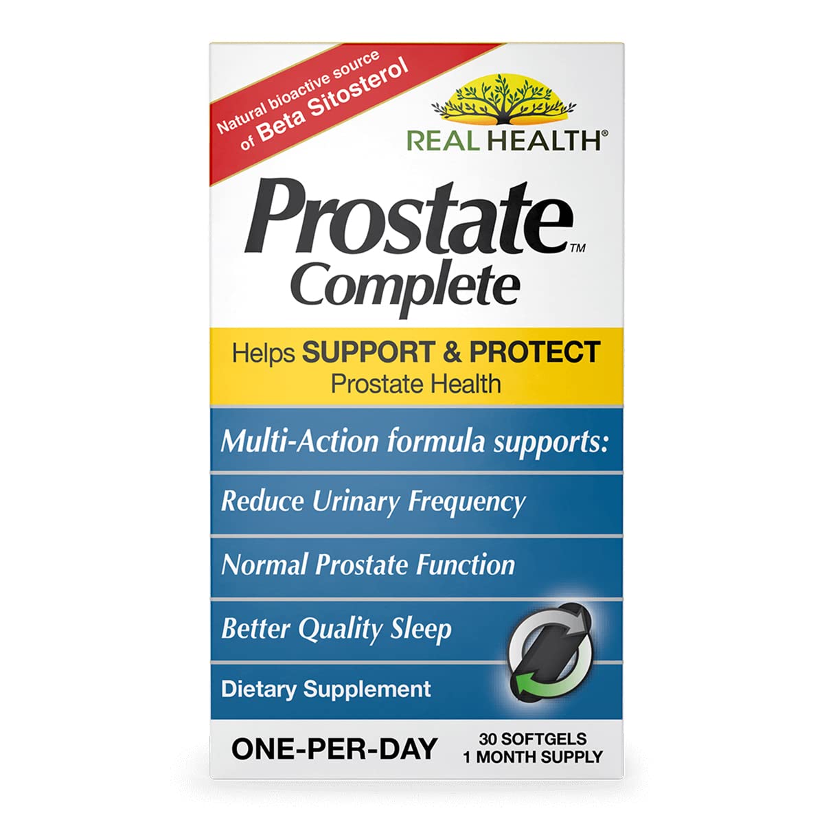 Real Health The Prostate Formula - Prostate Health Supplements for Men, Saw Palmetto Formula for Healthy Bladder and Urinary Support, - dailyvitalstore
