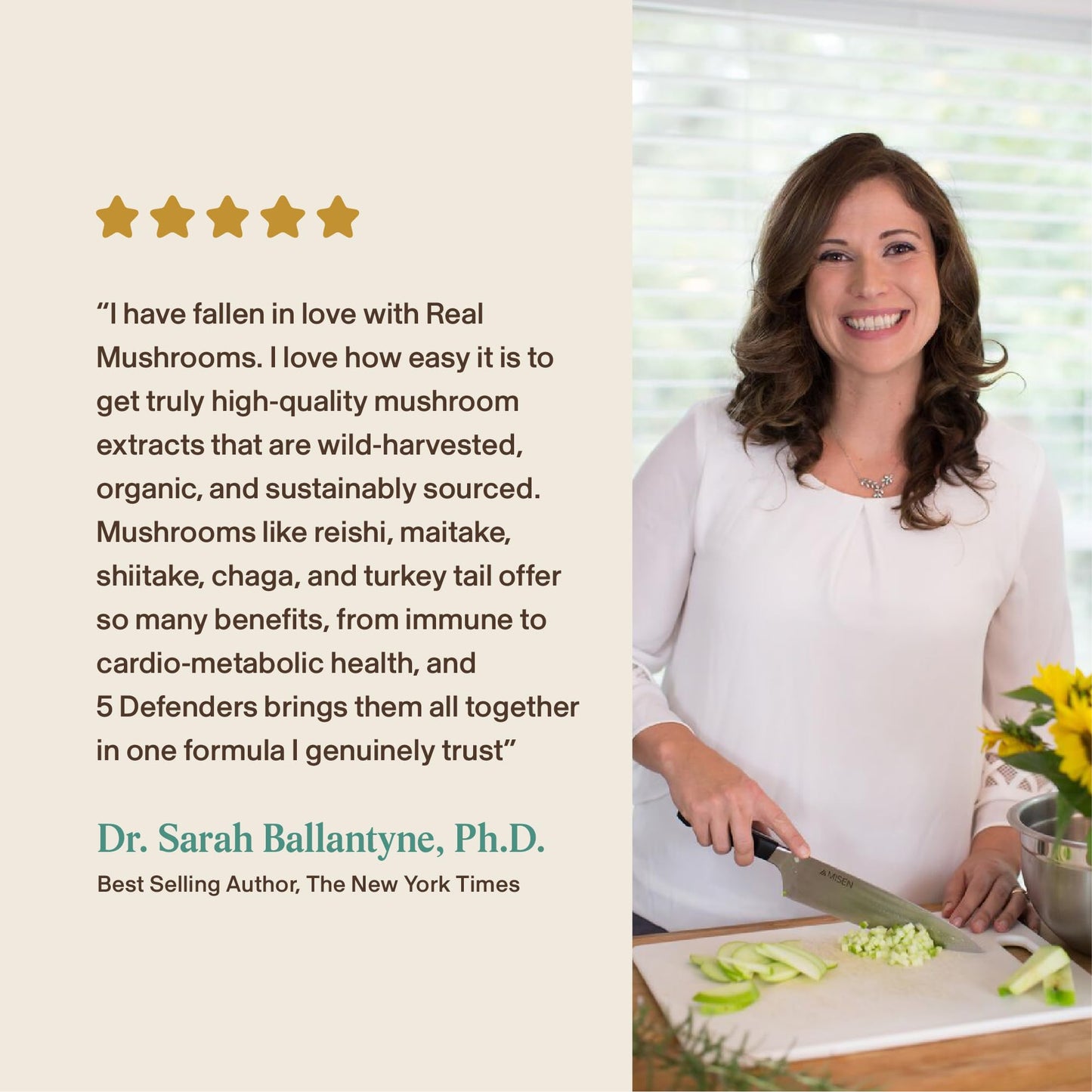 Real Mushrooms 5 Defenders - Adaptogenic Mushrooms Complex with Chaga, Reishi, Turkey Tail, Maitake & Shiitake for Wellness Support - dailyvitalstore