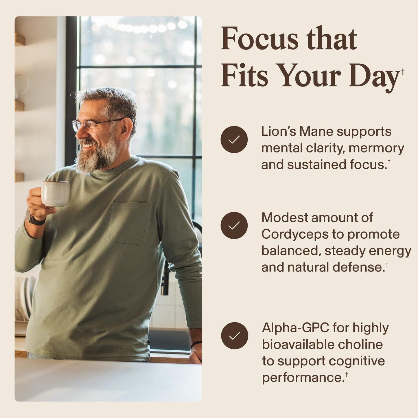 Real Mushrooms Lion’s Mane Focus Capsules (90 Count) – Organic Lions Mane Fruiting Body Extracts with 200mg Alpha GPC Choline - dailyvitalstore