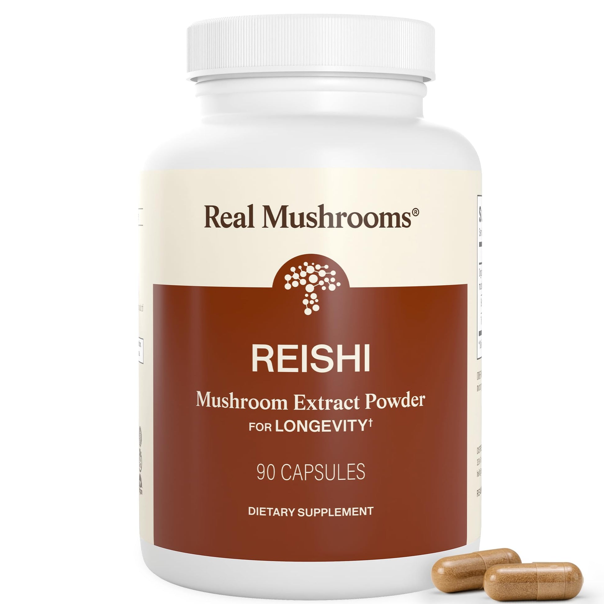 Real Mushrooms Reishi Mushroom Capsules - Handpicked Organic Mushroom Extracts - dailyvitalstore
