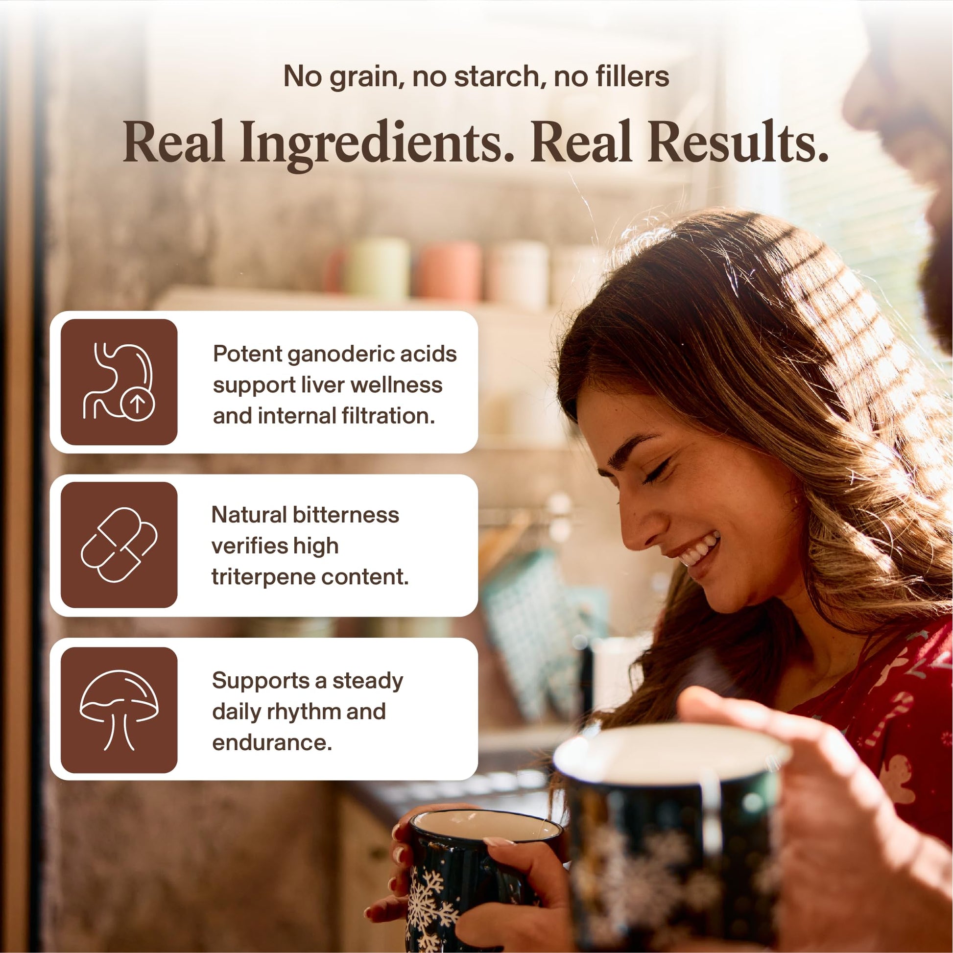 Real Mushrooms Reishi Mushroom Capsules - Handpicked Organic Mushroom Extracts - dailyvitalstore