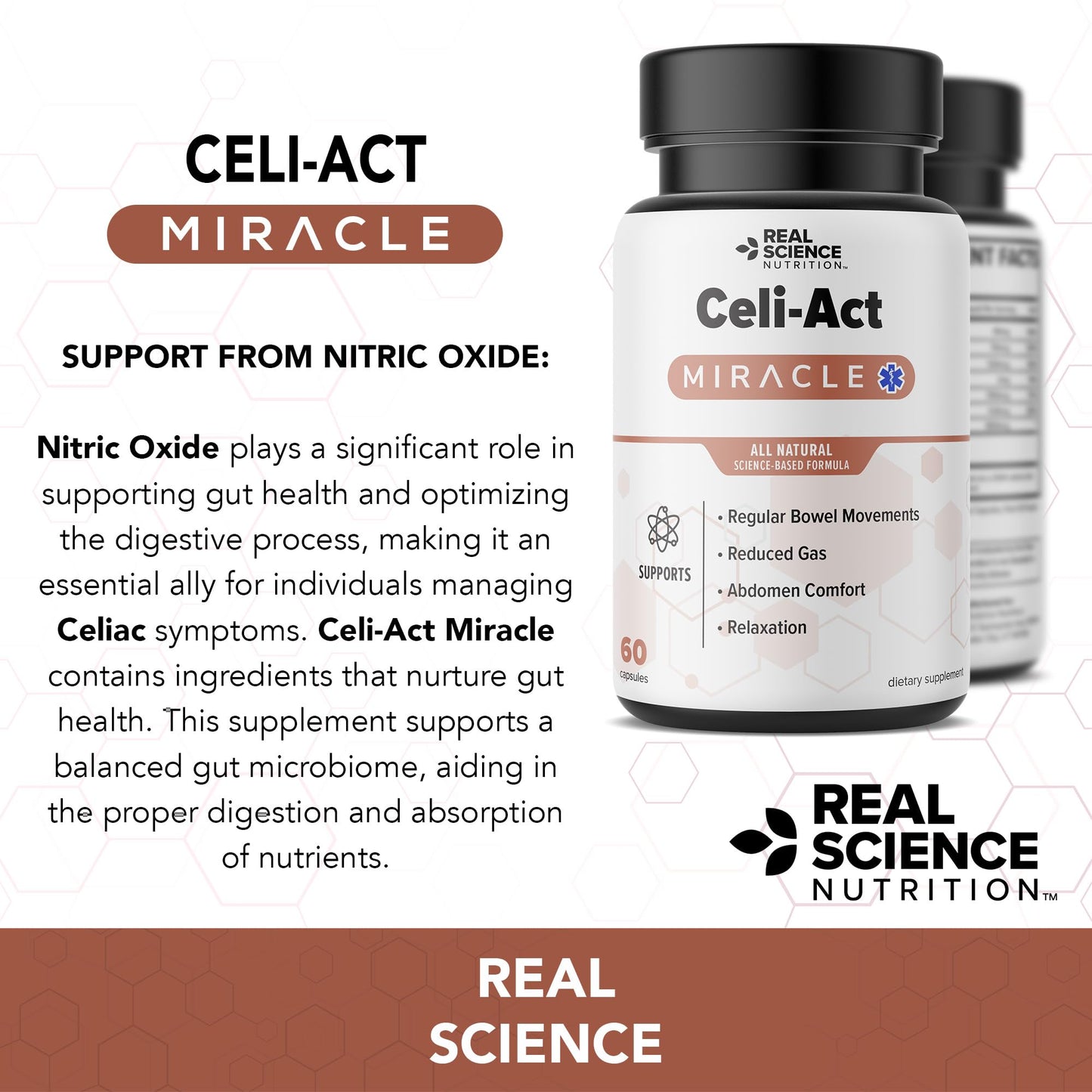Real Science Nutrition Celi-Act Miracle is a Natural Supplement to Support Celiac Discomfort and Digestive Health - dailyvitalstore