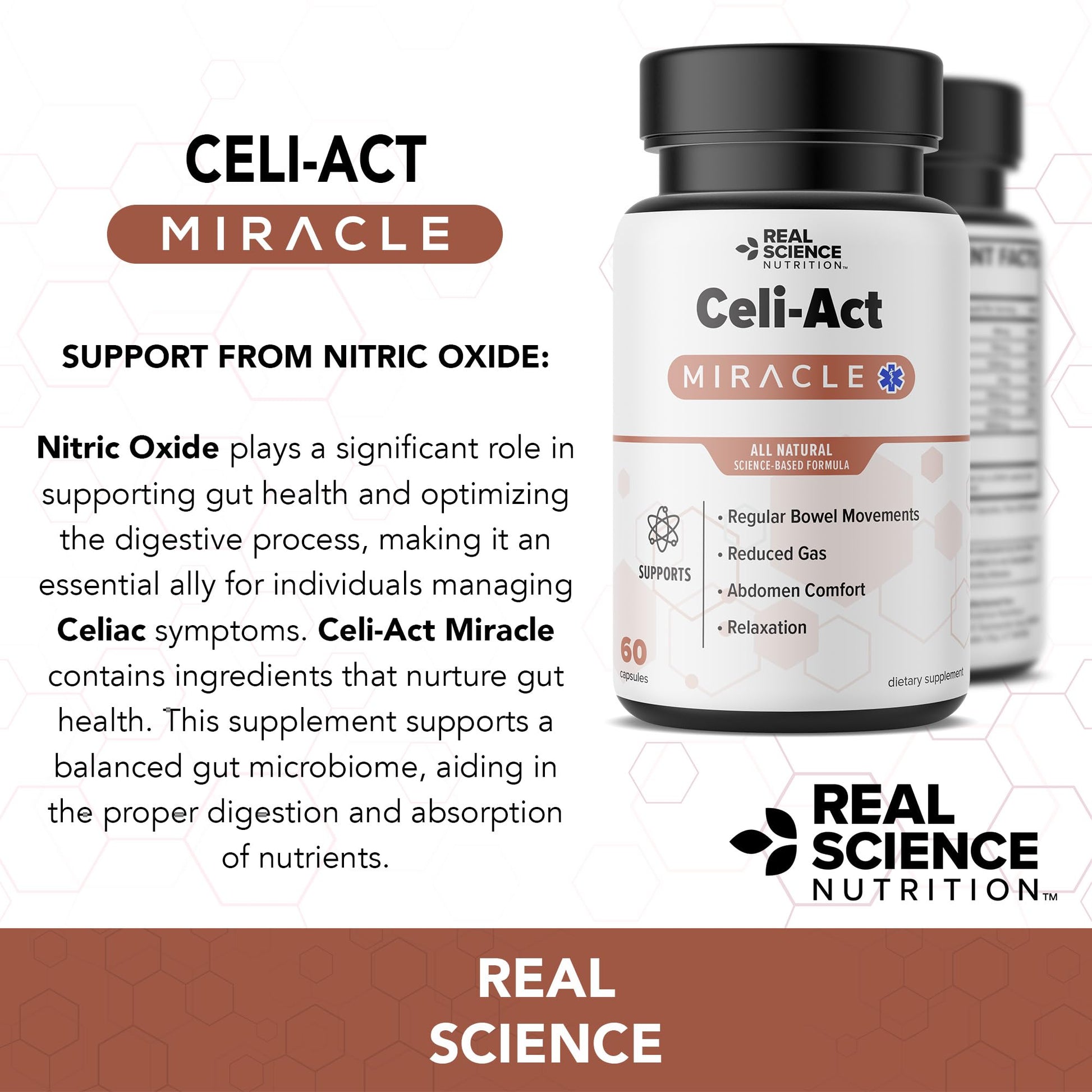 Real Science Nutrition Celi-Act Miracle is a Natural Supplement to Support Celiac Discomfort and Digestive Health - dailyvitalstore