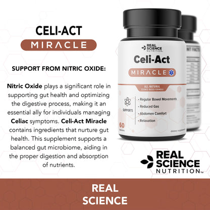 Real Science Nutrition Celi-Act Miracle is a Natural Supplement to Support Celiac Discomfort and Digestive Health - dailyvitalstore