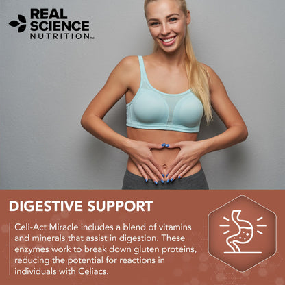 Real Science Nutrition Celi-Act Miracle is a Natural Supplement to Support Celiac Discomfort and Digestive Health - dailyvitalstore