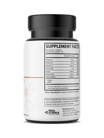 Real Science Nutrition Celi-Act Miracle is a Natural Supplement to Support Celiac Discomfort and Digestive Health - dailyvitalstore