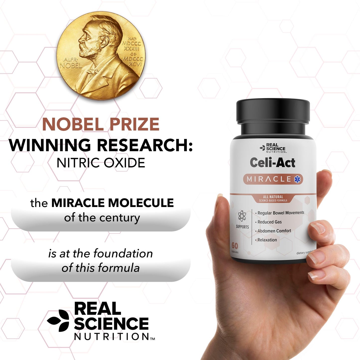 Real Science Nutrition Celi-Act Miracle is a Natural Supplement to Support Celiac Discomfort and Digestive Health - dailyvitalstore