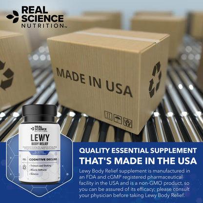 Real Science Nutrition Offers Lew-X - A Nutritional Supplement Formulated for Lewy Body Relief to Support Memory & Clarity, Cognitive Enhancement, Relieve Tremors, Shaking, and Muscle Stiffness, - dailyvitalstore