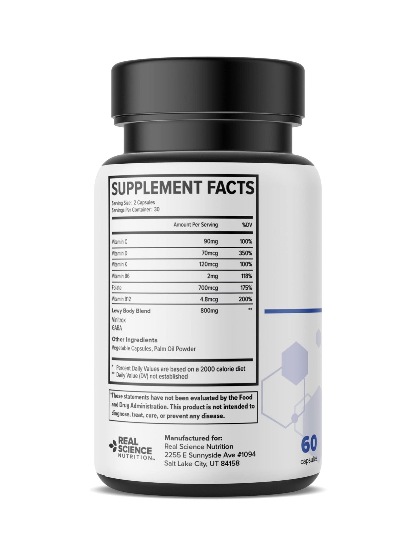 Real Science Nutrition Offers Lew-X - A Nutritional Supplement Formulated for Lewy Body Relief to Support Memory & Clarity, Cognitive Enhancement, Relieve Tremors, Shaking, and Muscle Stiffness, - dailyvitalstore