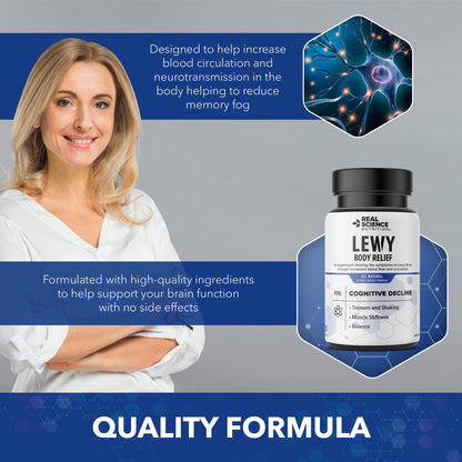 Real Science Nutrition Offers Lew-X - A Nutritional Supplement Formulated for Lewy Body Relief to Support Memory & Clarity, Cognitive Enhancement, Relieve Tremors, Shaking, and Muscle Stiffness, - dailyvitalstore