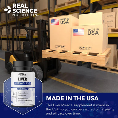 Real Science Nutrition Offers Liver Miracle, Alleviating Symptoms of Abdominal Discomfort, Boosting Energy Levels, Enhancing Mental Clarity, & Overall Vitality - dailyvitalstore