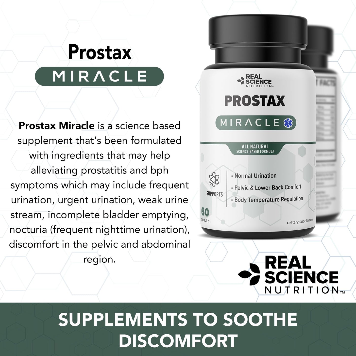Real Science Nutrition Offers Prostax Miracle: A Natural Supplement for Bladder and Kidney Health, Mens Health Products - dailyvitalstore