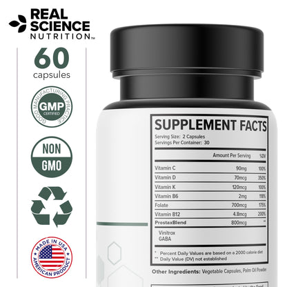 Real Science Nutrition Offers Prostax Miracle: A Natural Supplement for Bladder and Kidney Health, Mens Health Products - dailyvitalstore