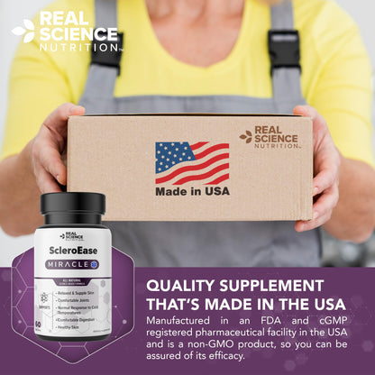 Real Science Nutrition ScleroEase Miracle Offers Relief to sufferers of Scleroderma, Supporting Flexible & Supple Skin, Comfortable Joint Movement, Comfortable Digestion, and Healthy Skin - dailyvitalstore