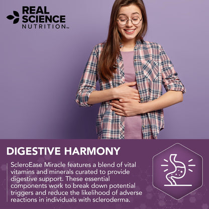 Real Science Nutrition ScleroEase Miracle Offers Relief to sufferers of Scleroderma, Supporting Flexible & Supple Skin, Comfortable Joint Movement, Comfortable Digestion, and Healthy Skin - dailyvitalstore