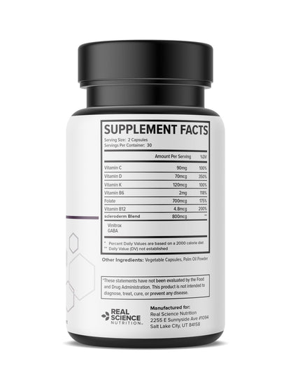 Real Science Nutrition ScleroEase Miracle Offers Relief to sufferers of Scleroderma, Supporting Flexible & Supple Skin, Comfortable Joint Movement, Comfortable Digestion, and Healthy Skin - dailyvitalstore