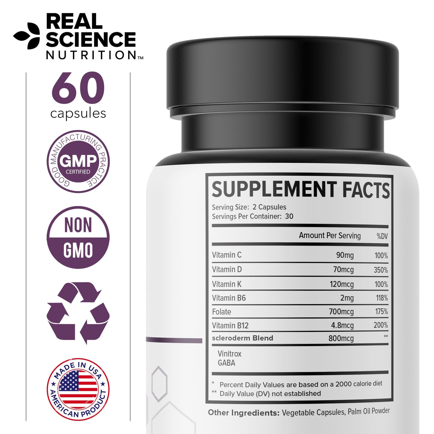 Real Science Nutrition ScleroEase Miracle Offers Relief to sufferers of Scleroderma, Supporting Flexible & Supple Skin, Comfortable Joint Movement, Comfortable Digestion, and Healthy Skin - dailyvitalstore