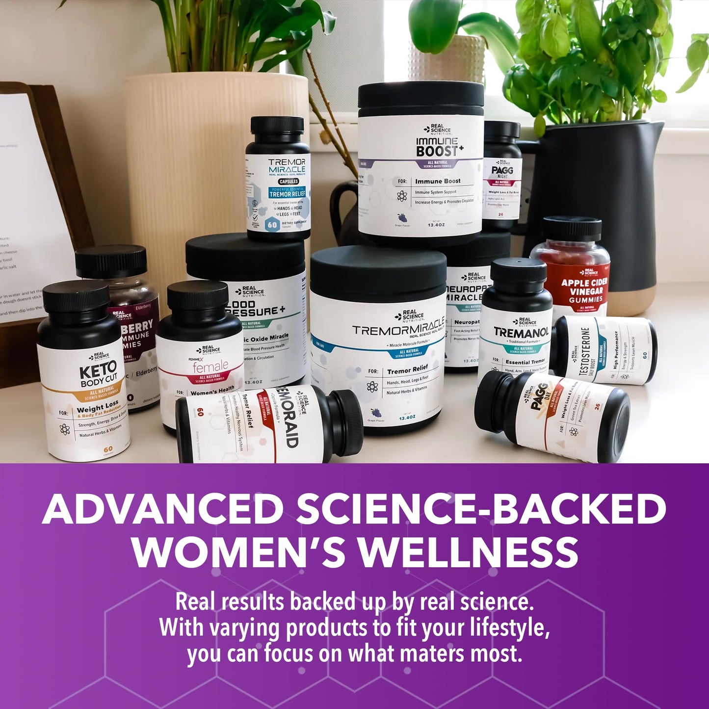 Real Science Perimenopause Supplements for Women for Hormone Balance & Energy Support – Nitric Oxide Formula with Vinitrox, GABA & Essential Vitamins for Hot Flashes, Mood & Energy – 60 Caps - dailyvitalstore
