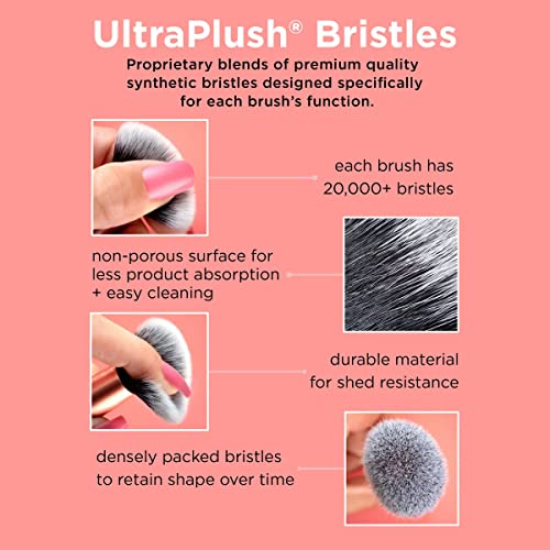 Real Techniques Extra Big Powder Brush, Large Makeup Brush For Powder, Fluffy Head For All-Over Setting, XL Oversized Brush For Quick Application, Cruelty-Free, Synthetic Bristles, 1 Count - dailyvitalstore