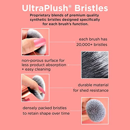 Real Techniques Extra Big Powder Brush, Large Makeup Brush For Powder, Fluffy Head For All-Over Setting, XL Oversized Brush For Quick Application, Cruelty-Free, Synthetic Bristles, 1 Count - dailyvitalstore