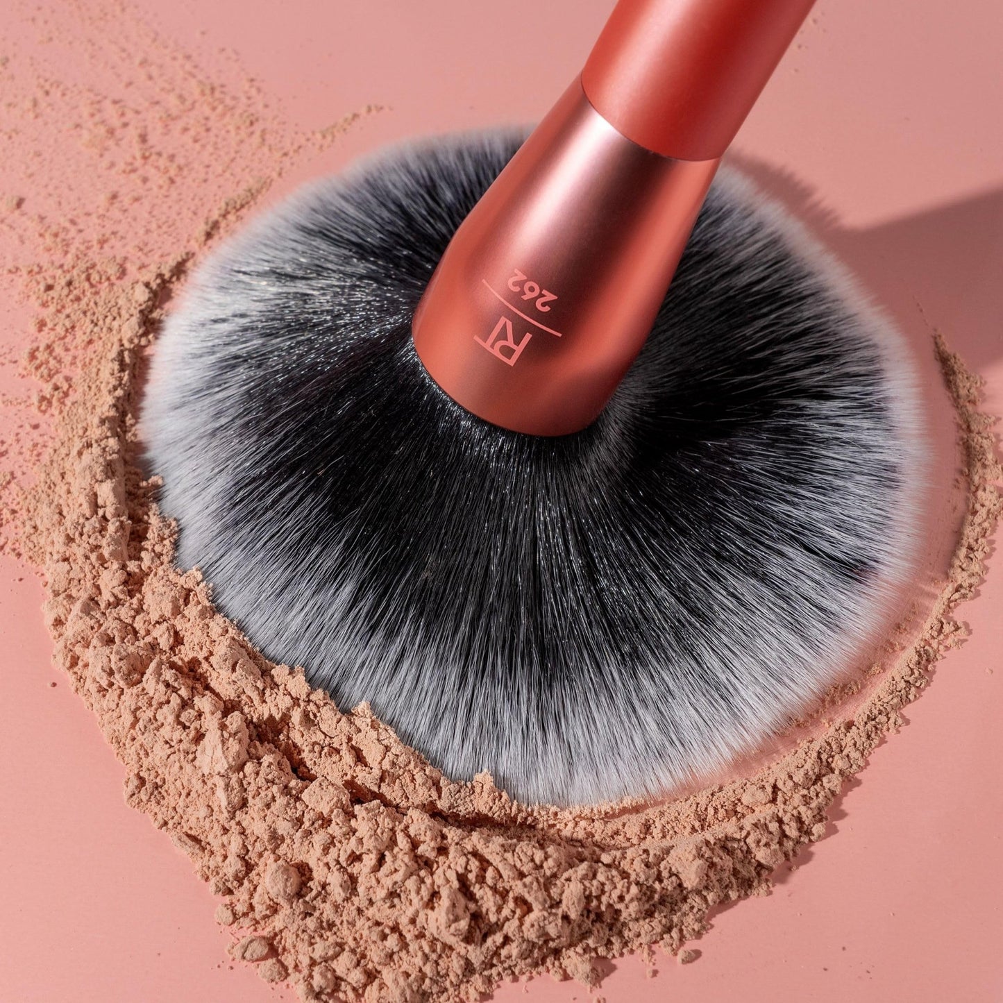 Real Techniques Extra Big Powder Brush, Large Makeup Brush For Powder, Fluffy Head For All-Over Setting, XL Oversized Brush For Quick Application, Cruelty-Free, Synthetic Bristles, 1 Count - dailyvitalstore