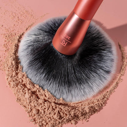 Real Techniques Extra Big Powder Brush, Large Makeup Brush For Powder, Fluffy Head For All-Over Setting, XL Oversized Brush For Quick Application, Cruelty-Free, Synthetic Bristles, 1 Count - dailyvitalstore