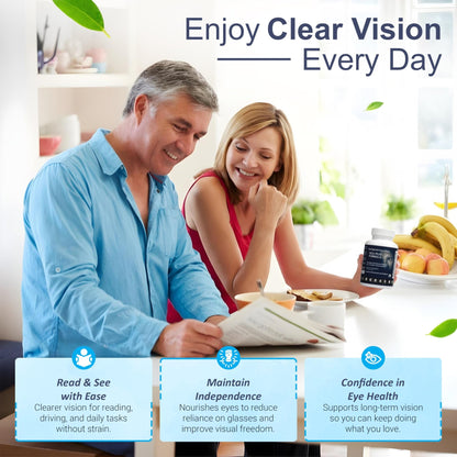 Rebuild Your Vision Ocu-Plus Formula – Eye Health Supplement with Lutein & Zeaxanthin – Supports Visual Clarity, Night Vision & Macular Health – with Bilberry, Ginkgo Biloba & NAC – 60 Capsules - dailyvitalstore