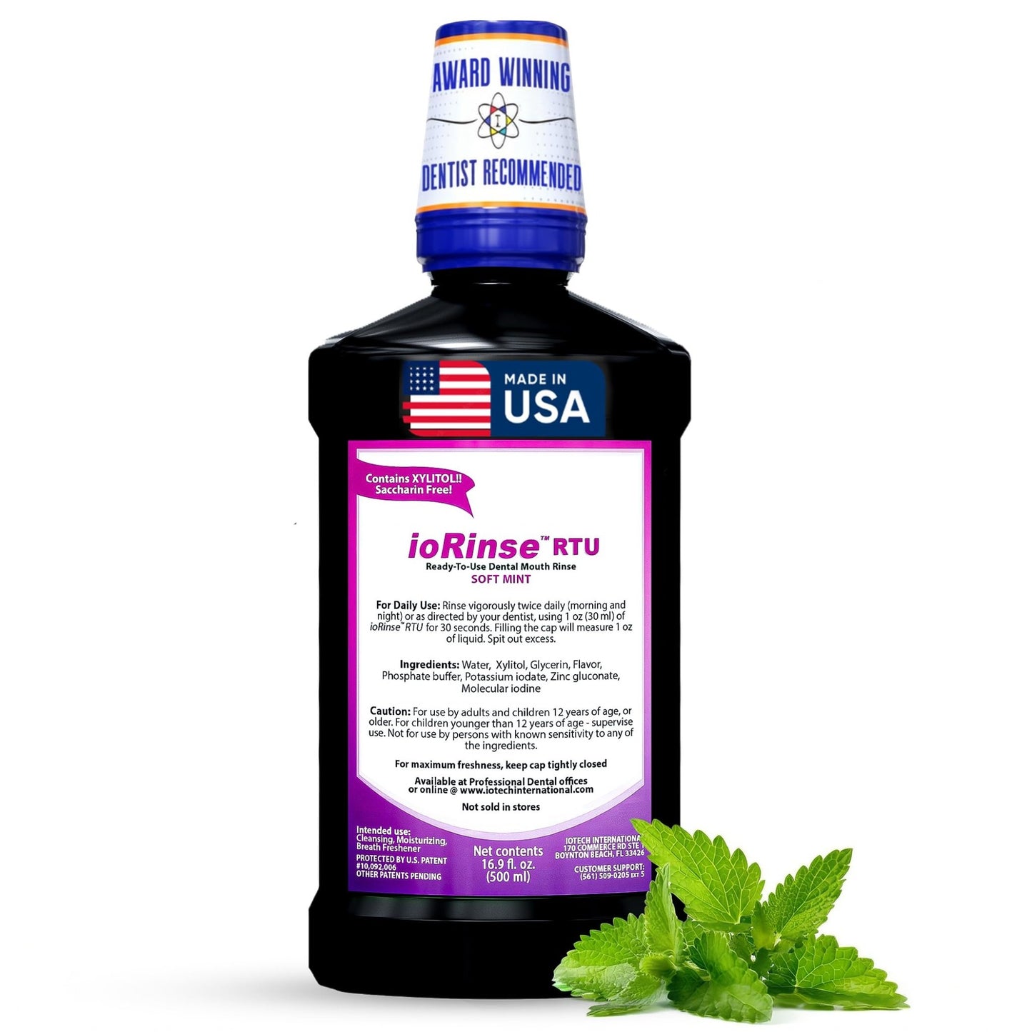 Recommended by 1,000s of Dental Professionals Because it Simply Works Better. Professional Strength ioRinse RTU. Powerful, Long-Lasting, Breath freshening that You Can Trust. Soft Mint 16.9 oz - dailyvitalstore