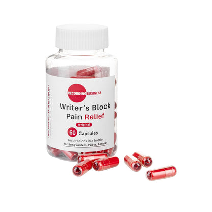 Recording Business Writer's Block Pain Relief (60 Original Songwriting Prompts in Capsules) for Artists/Musicians, Songwriters, & Poets - dailyvitalstore