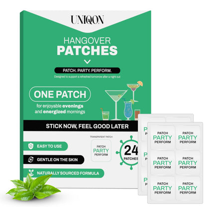 Recovery Patches 24 Pack, 100% Natural Ingredients Party Recovery Patch with Skin-Friendly & Waterproof Design, Strong Adhesive Party Patch for Secure Fit, Enhanced Morning Formula - dailyvitalstore