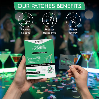 Recovery Patches 24 Pack, 100% Natural Ingredients Party Recovery Patch with Skin-Friendly & Waterproof Design, Strong Adhesive Party Patch for Secure Fit, Enhanced Morning Formula - dailyvitalstore