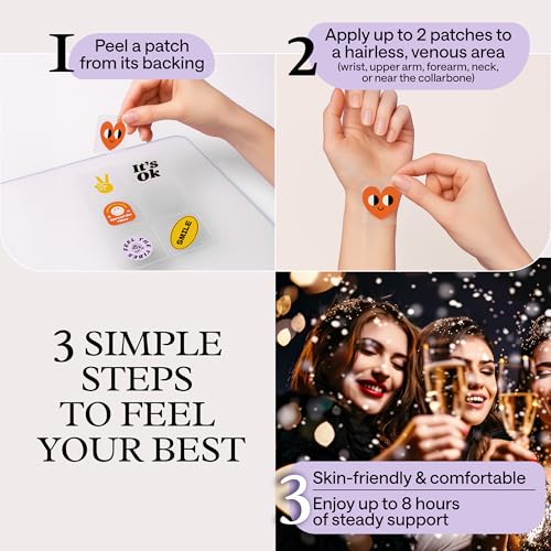 Recovery Patches for Men & Women – Grey Pack Morning Relief After Parties, Drinking & Nights Out – With B-Complex, Vitamins A C D E, Glutathione, Boswellia & Herbal Antioxidants – 30 Patches - dailyvitalstore