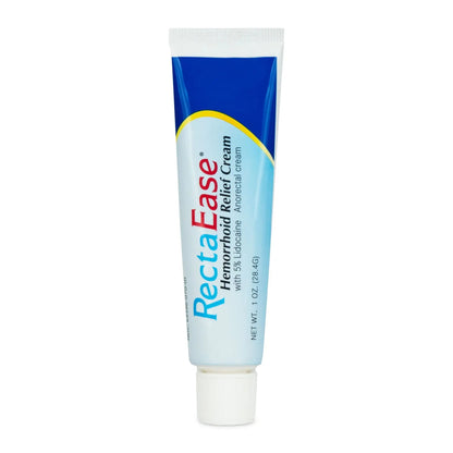 RectaEase 5% Lidocaine Hemorrhoid Topical Relief Cream, Rapid Numbing for Itching & Burning, Extra Strength Anorectal Treatment for Sensitive Areas, Advanced Formula for Fast Soothing Care, 1 oz Tube - dailyvitalstore