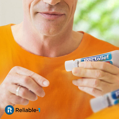 Rectalief 5% Lidocaine Hemorrhoid Cream (Max Non-RX Strength) Reliable-1 Laboratories Soothing Anorectal, Numbing Hemorrhoidal Ointment - Pain, Itching, & Burning, Strongest OTC Anal Treatment, 2-Pack - dailyvitalstore