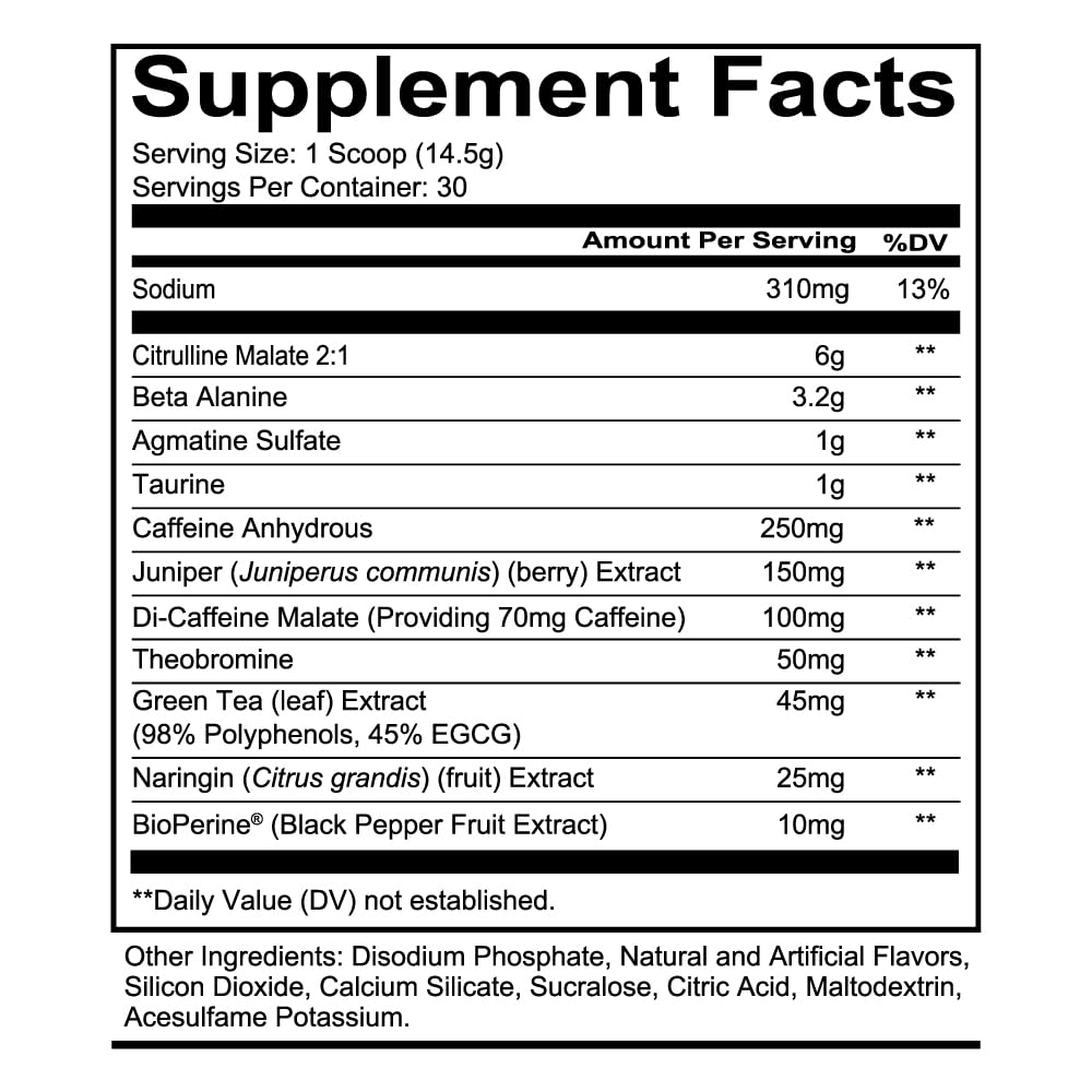 REDCON1 Total War Pre Workout - Beta Alanine + Citrulline Malate Keto Friendly Preworkout for Men & Women with 320mg of Caffeine - Fast Acting -Blue Lemonade (30 Servings) - dailyvitalstore