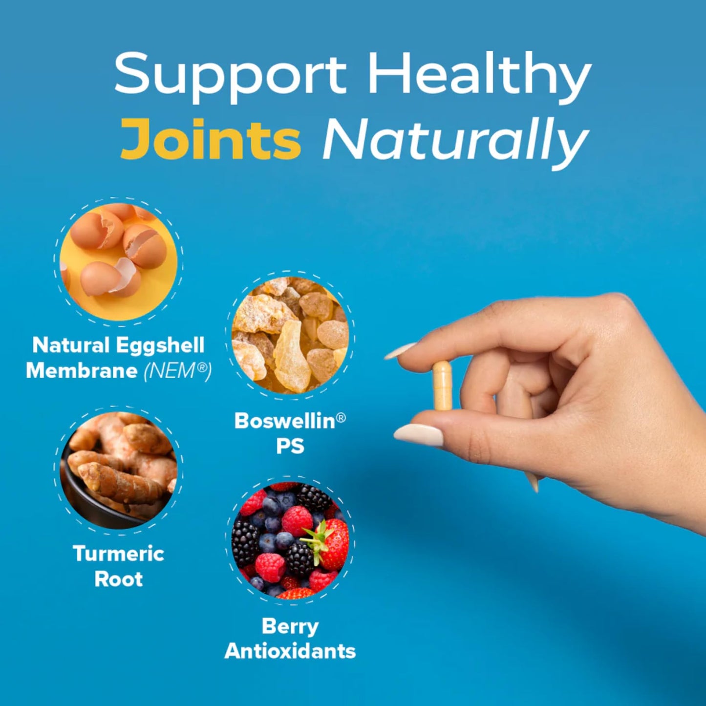 Redd Remedies, Joint Health Advanced, Helps Strengthen Connective Tissue and Cartilage, Fast-Acting Comfort with Boswellia Serrata and Turmeric, 120 Vegetarian Capsules - dailyvitalstore