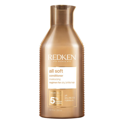 Redken All Soft Conditioner | For Dry, Brittle Hair | Moisturizes & Provides Intense Softness | With Argan Oil | 10.1 Fl Oz - dailyvitalstore