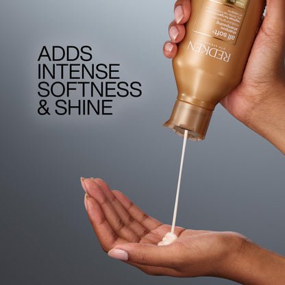 Redken All Soft Shampoo - Moisturizes & Hydrates Dry, Brittle Hair, Gently Cleanses and Softens, With Argan Oil, Safe For Color-Treated Hair, 16.9 Fl Oz - dailyvitalstore