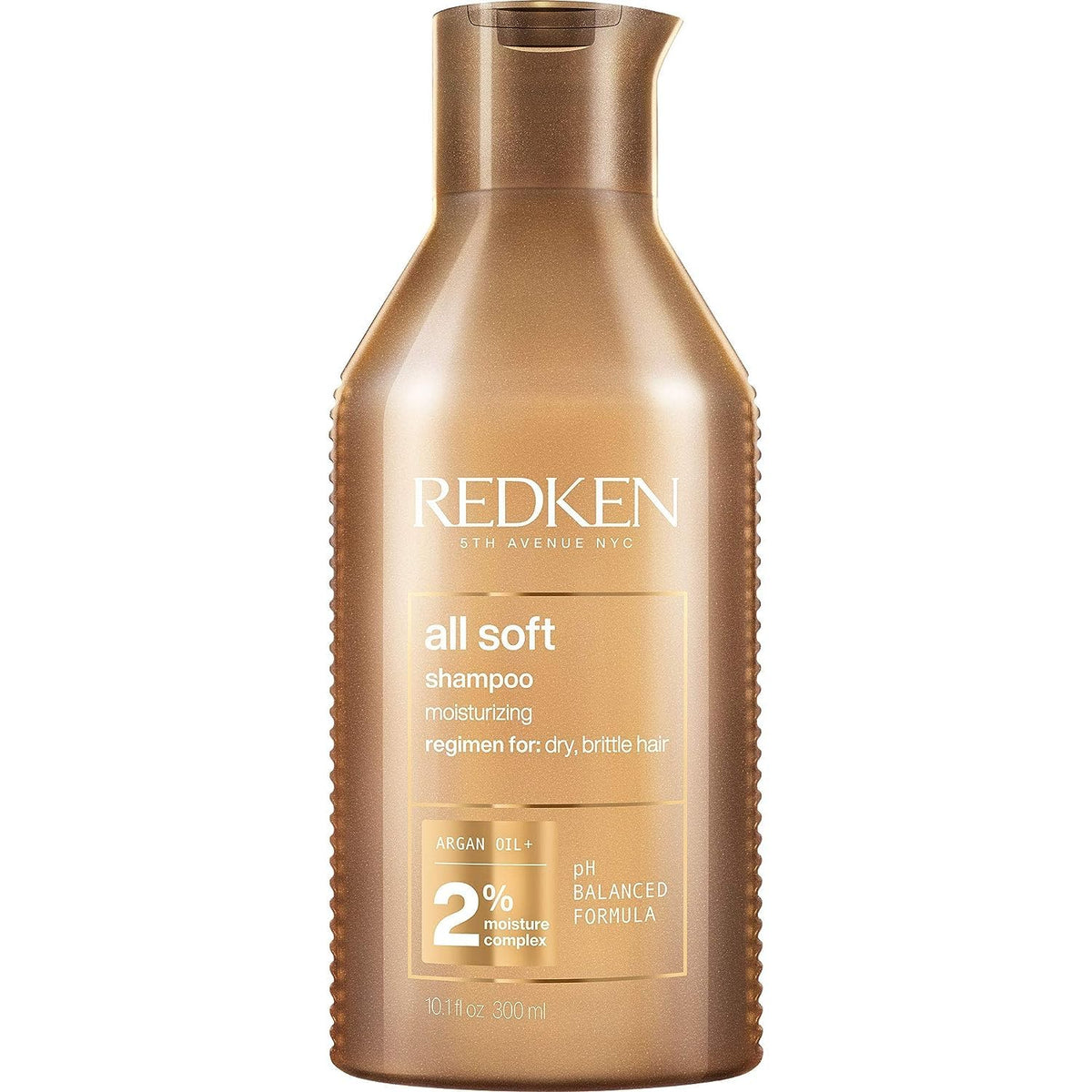 Redken All Soft Shampoo - Moisturizes & Hydrates Dry, Brittle Hair, Gently Cleanses and Softens, With Argan Oil, Safe For Color-Treated Hair, 16.9 Fl Oz - dailyvitalstore
