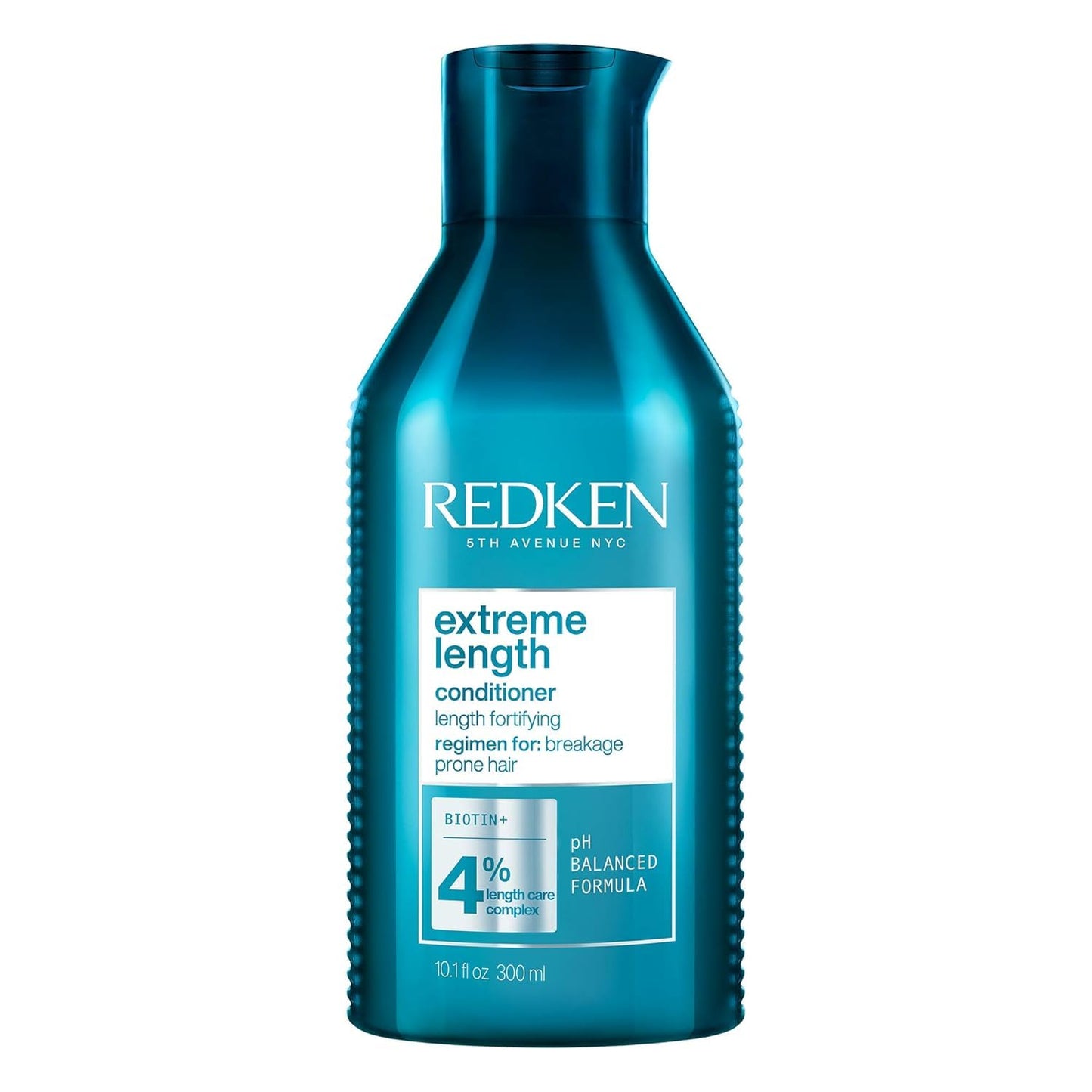 Redken Extreme Length Conditioner For Damaged Hair - Fortifies, Strengthens and Conditions Hair, Infused With Biotin & Castor Oil For Hair Growth, 10.1 Fl Oz - dailyvitalstore